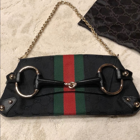 Gucci Handbags - Gucci Tom Ford Horsebit Chain clutchbag